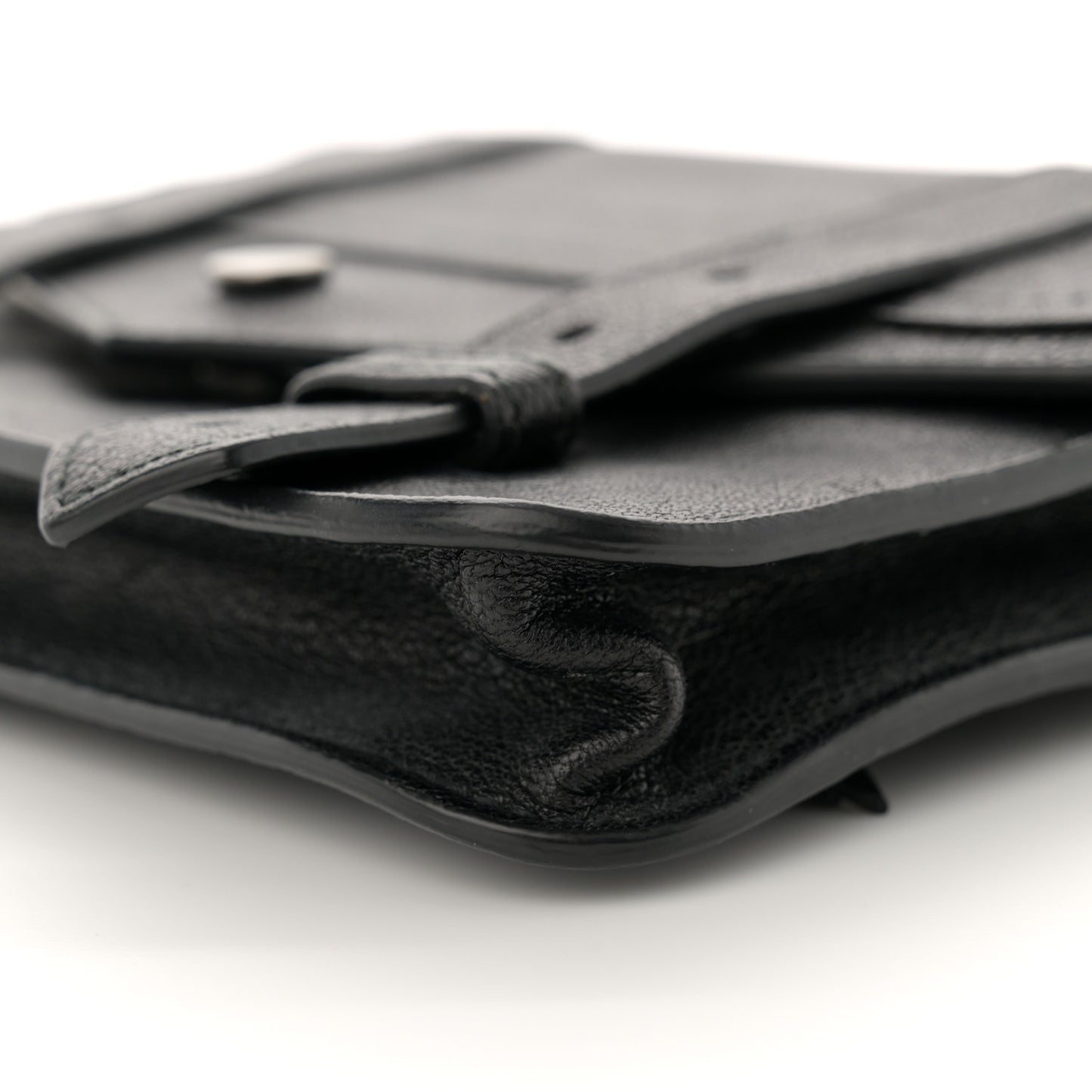 Lambskin Large PS1 Chain Wallet Black
