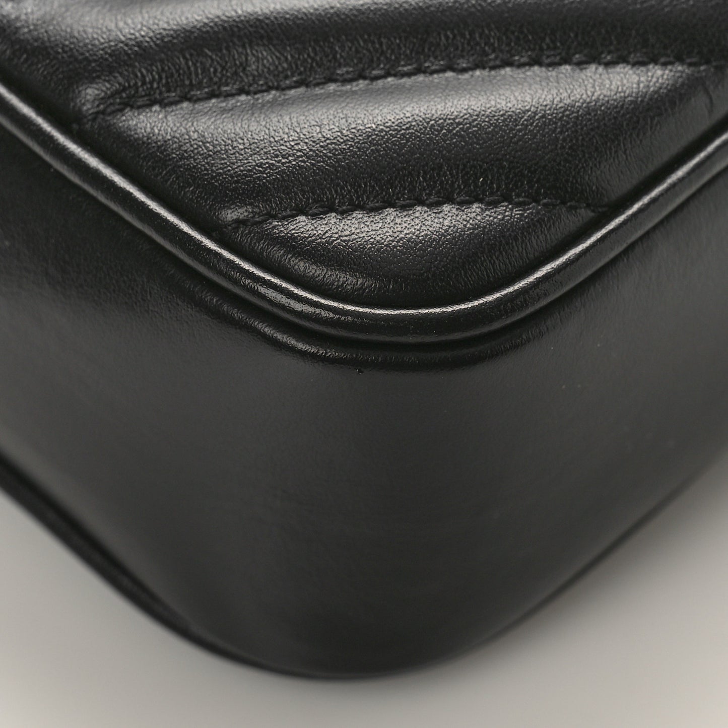Calfskin Matelasse Monogram Lou Belt Bag Black