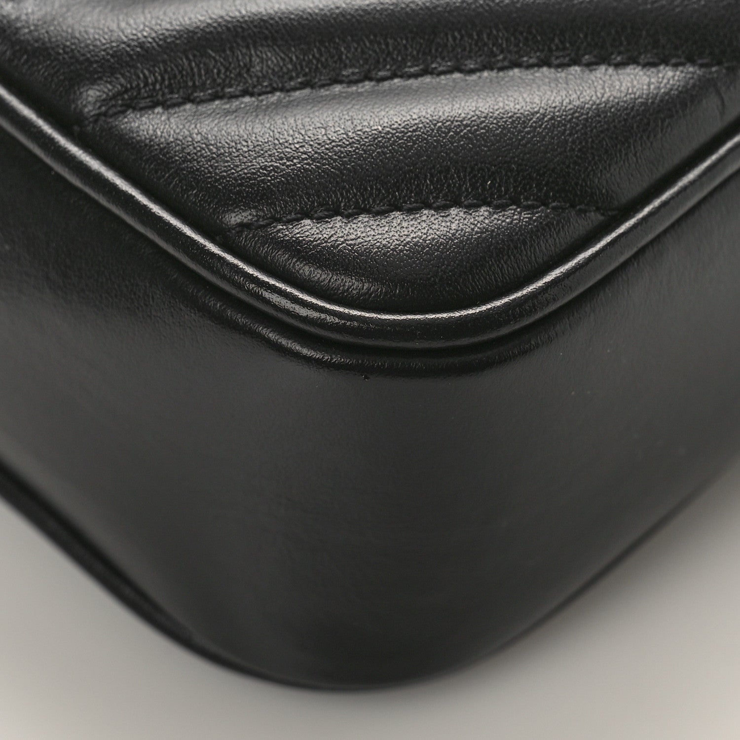 Saint Laurent Calfskin Matelasse Monogram Lou Belt Bag Black 6 of 7