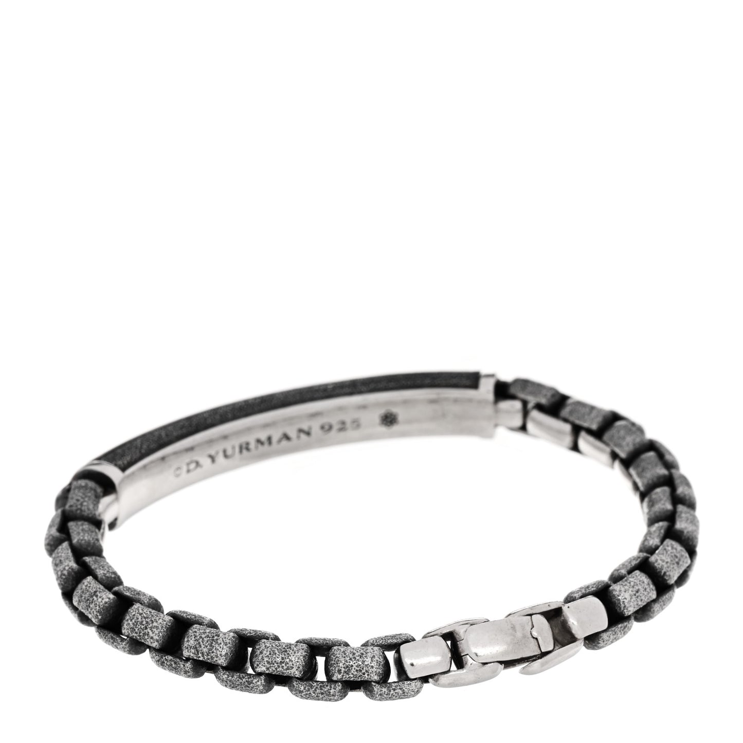 Sterling Silver Meteorite ID Bar Bracelet