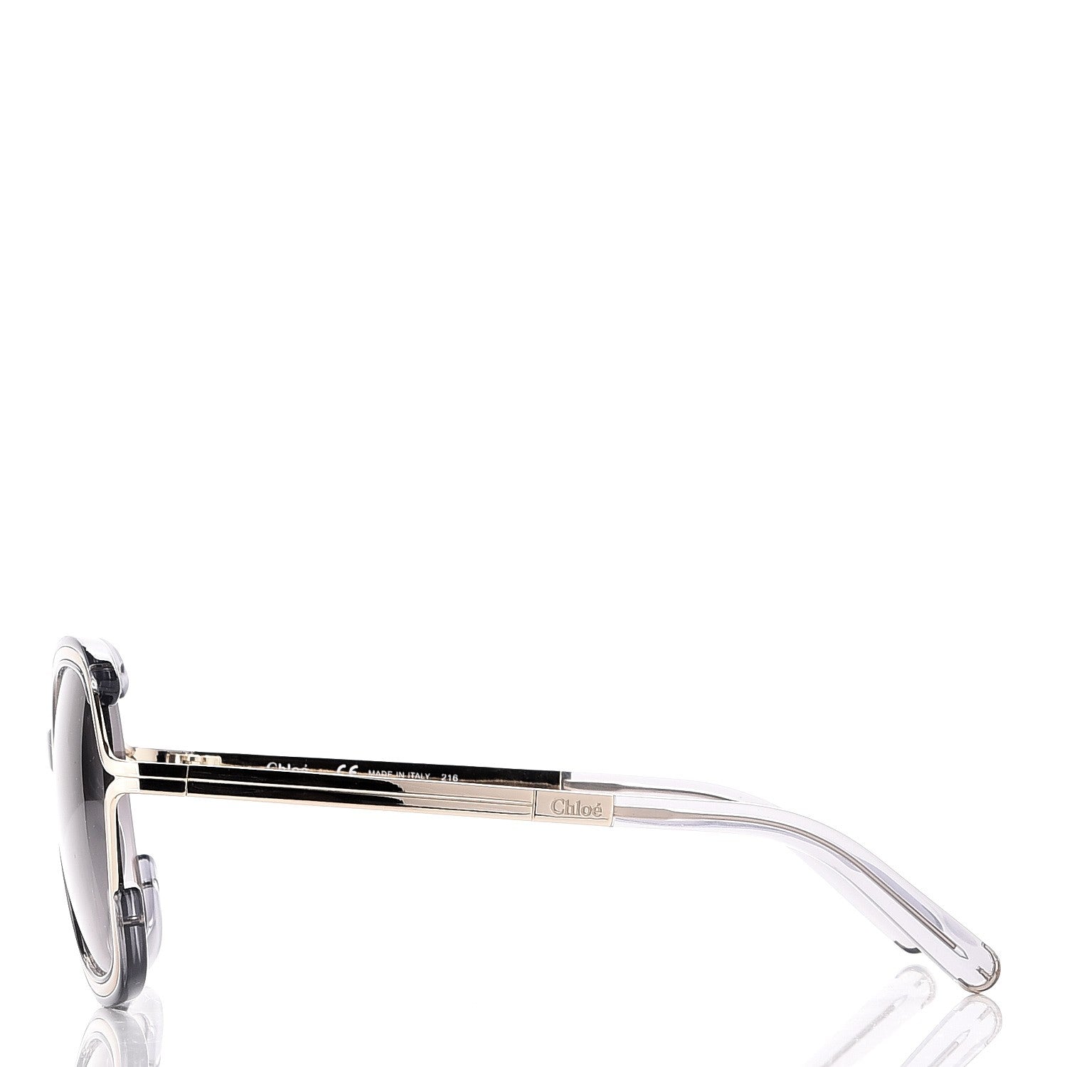 Chloe Jayme Oversized Round Sunglasses CE689S Dark Grey 3 of 8