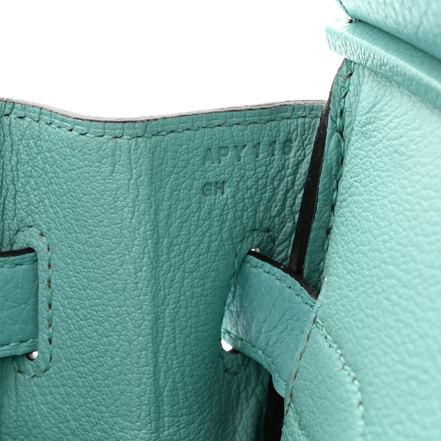 Taurillon Clemence Birkin 30 Bleu Atoll