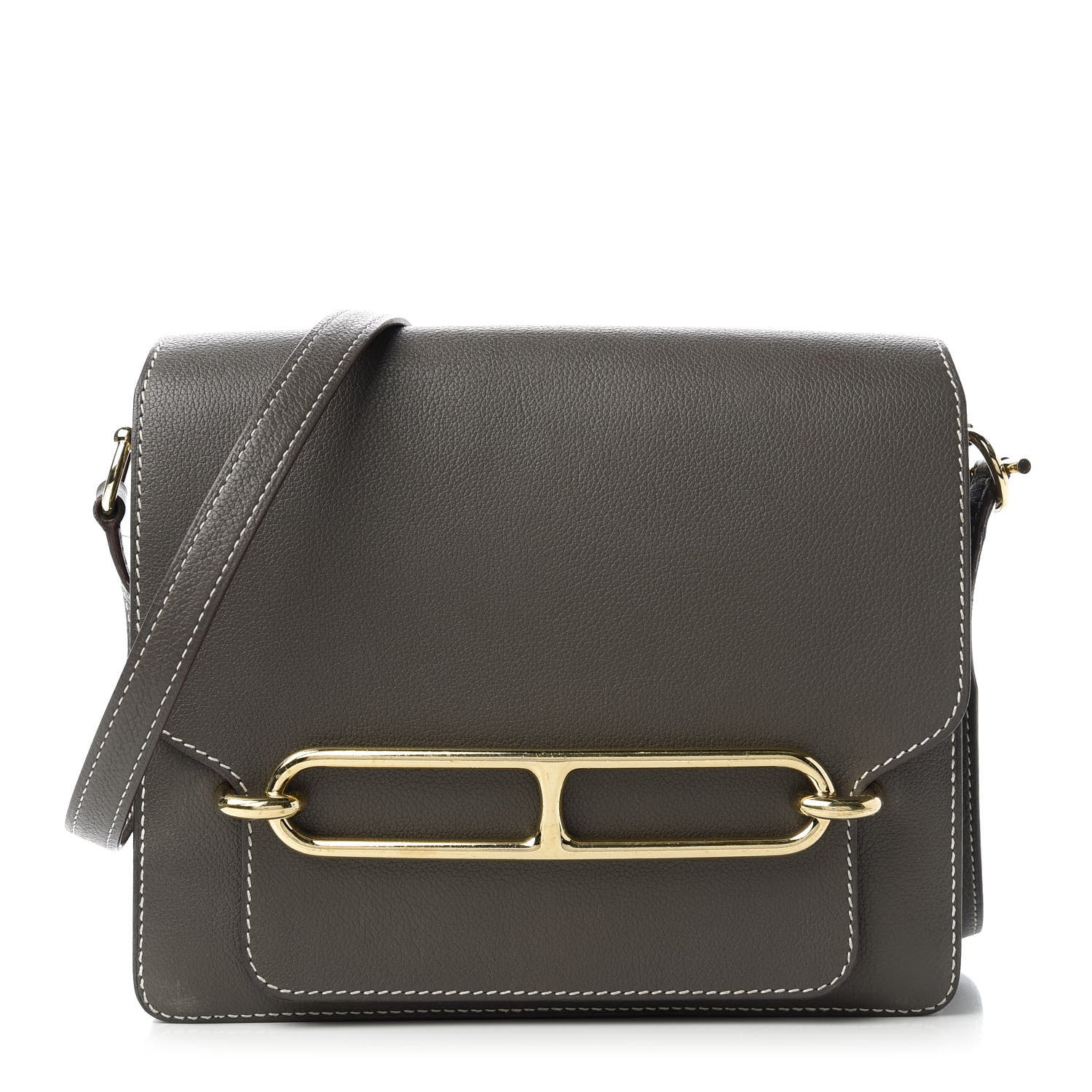 Hermes Evercolor Sac Roulis 23 Etain 1 of 12