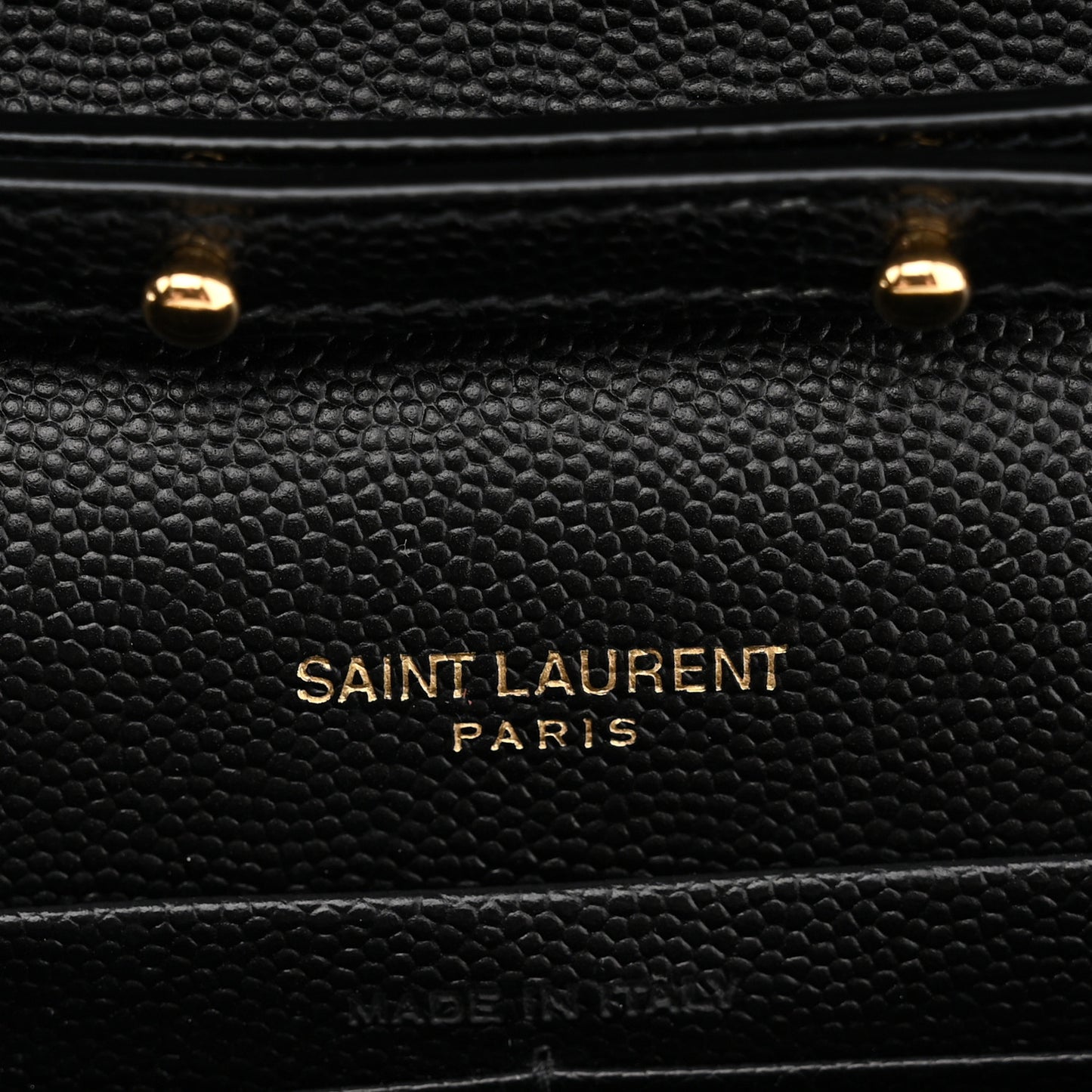 Grain De Poudre Matelasse Chevron Monogram Chain Wallet Black