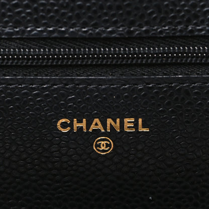 Chanel Caviar Quilted Wallet on Chain WOC Black 6 of 12