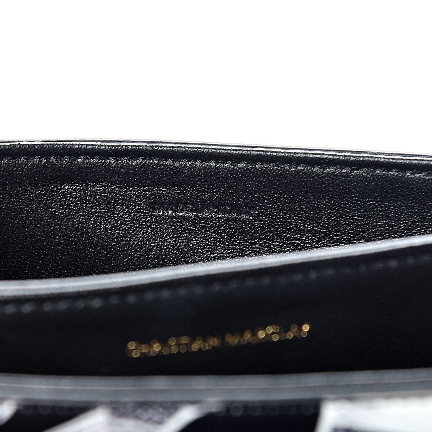 Celine Calfskin Zzhaa Printed x Christian Marclay Small C Bag Black White 7 of 10