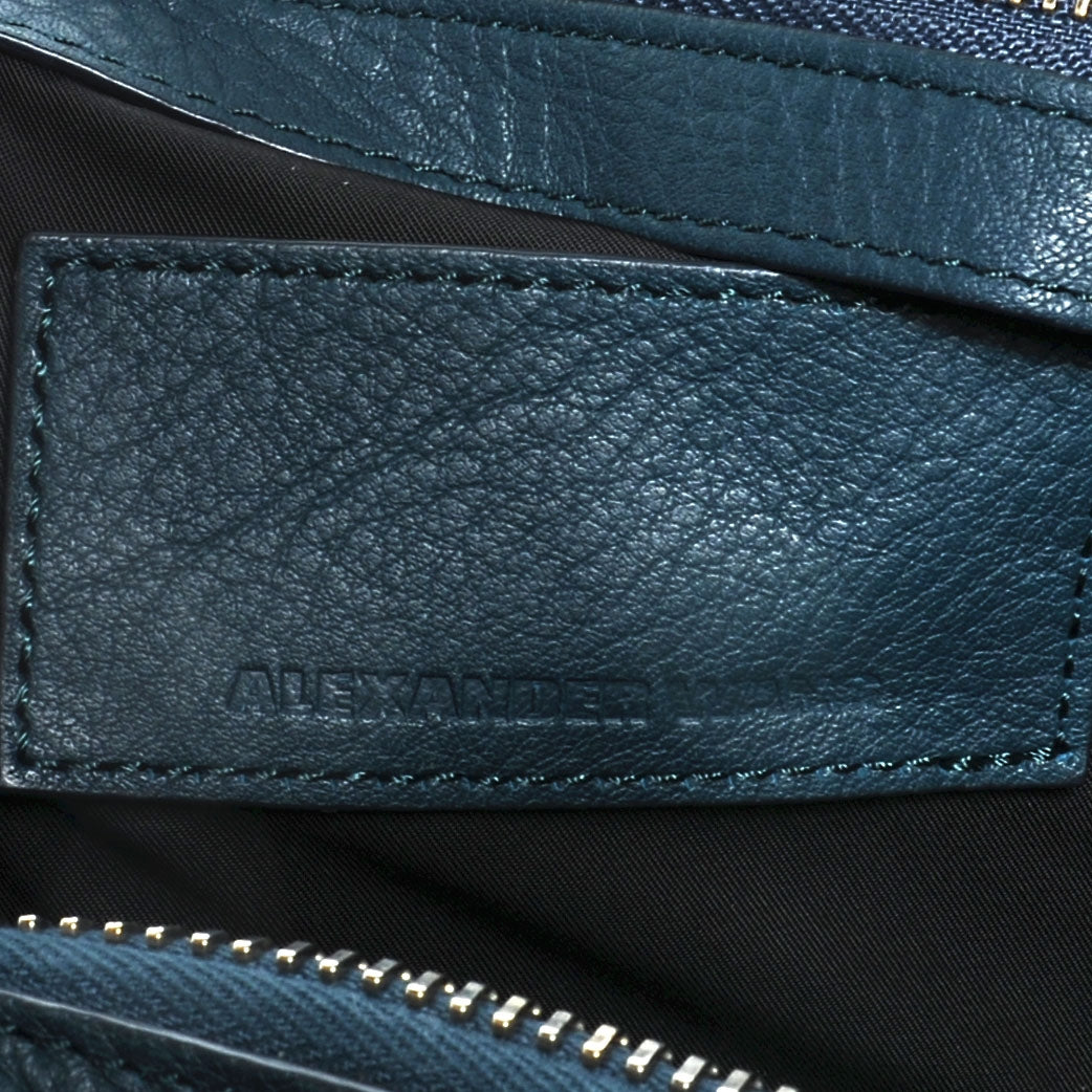 Alexander Wang Pebbled Leather Rockie Dark Argon w Pale Gold Hardware 3 of 7