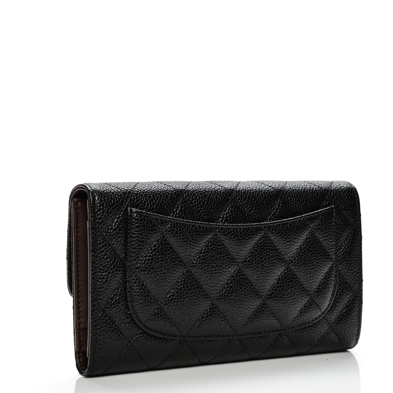 Chanel Caviar Quilted Large Flap Wallet Black 3 of 9