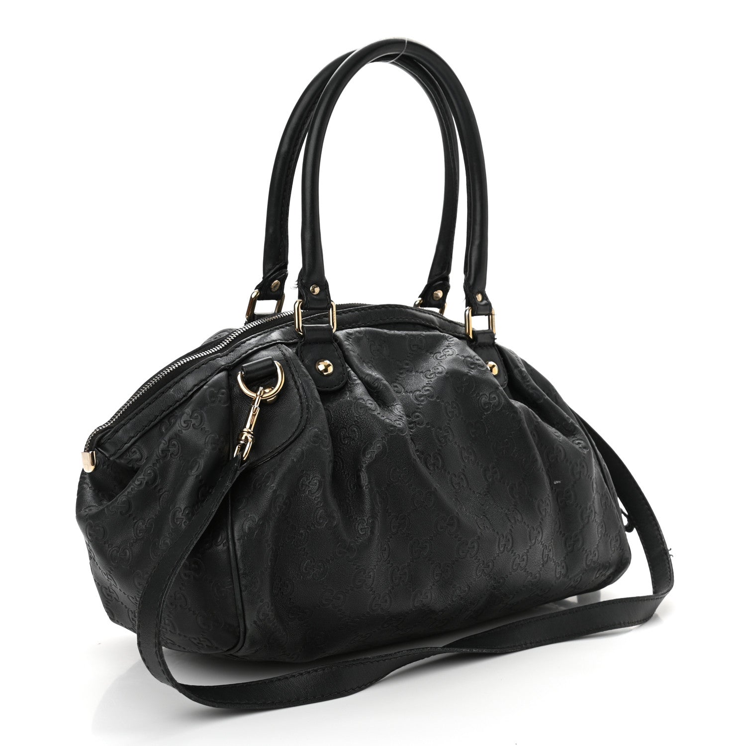 Gucci Guccissima Medium Sukey Boston Black 2 of 16