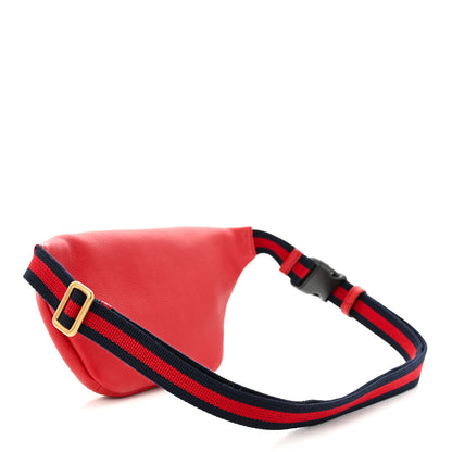 Gucci Grained Calfskin Small Logo Belt Bag Hibiscus Red 3 of 10