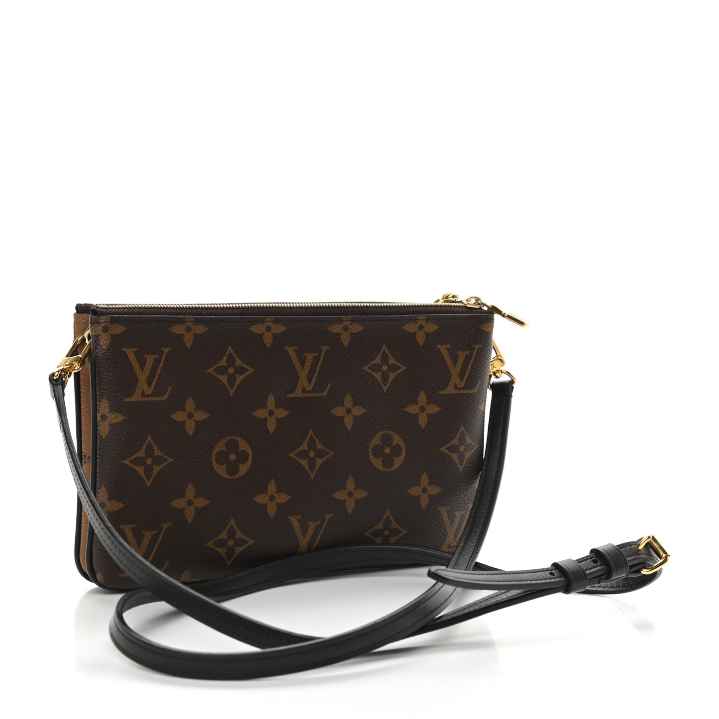 Reverse Monogram Giant Double Zip Pochette
