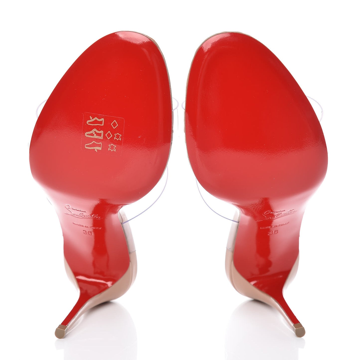 Patent PVC Just Nothing 85 Slide Sandals 36 Nude