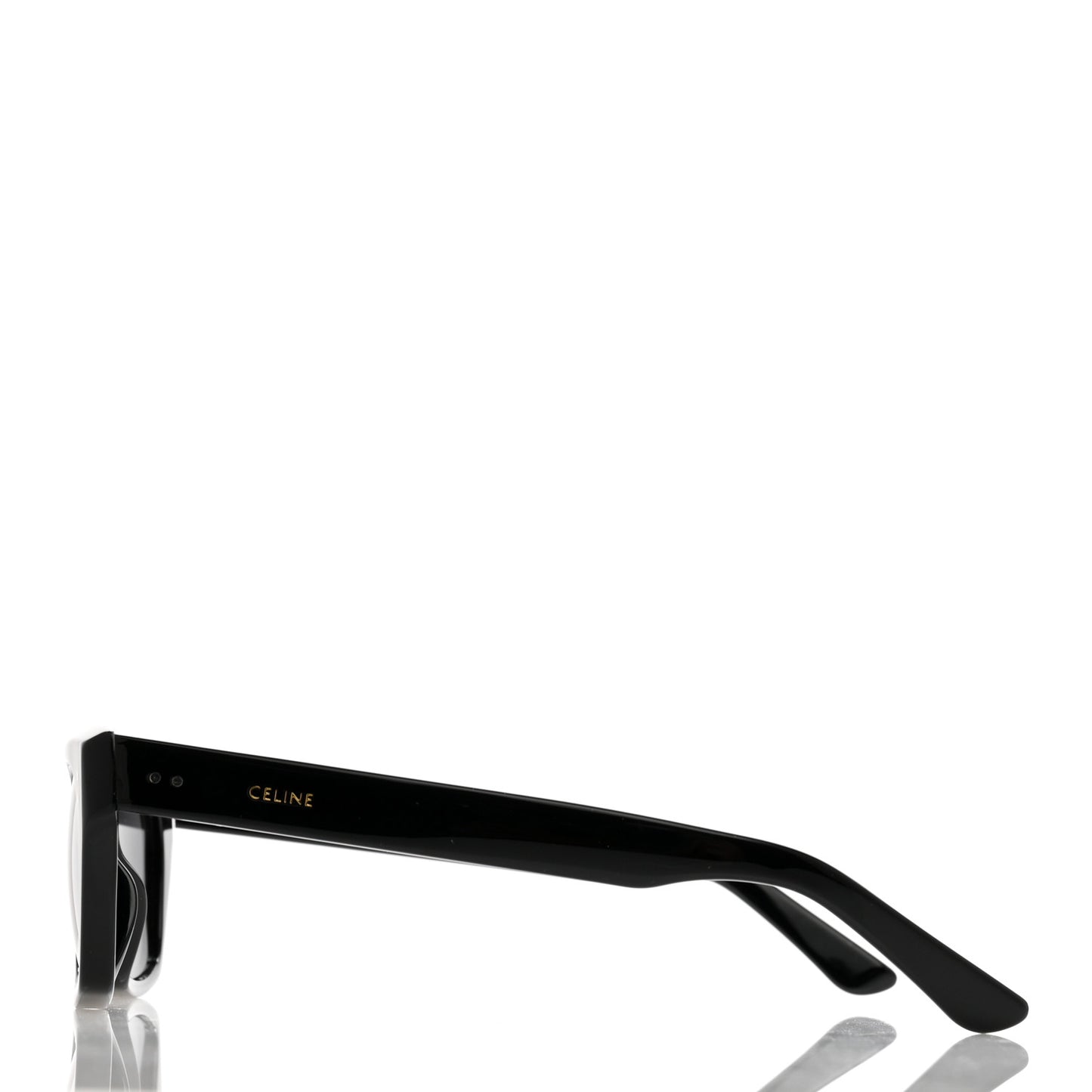 Acetate Polarized Rectangular Sunglasses CL40060I Black