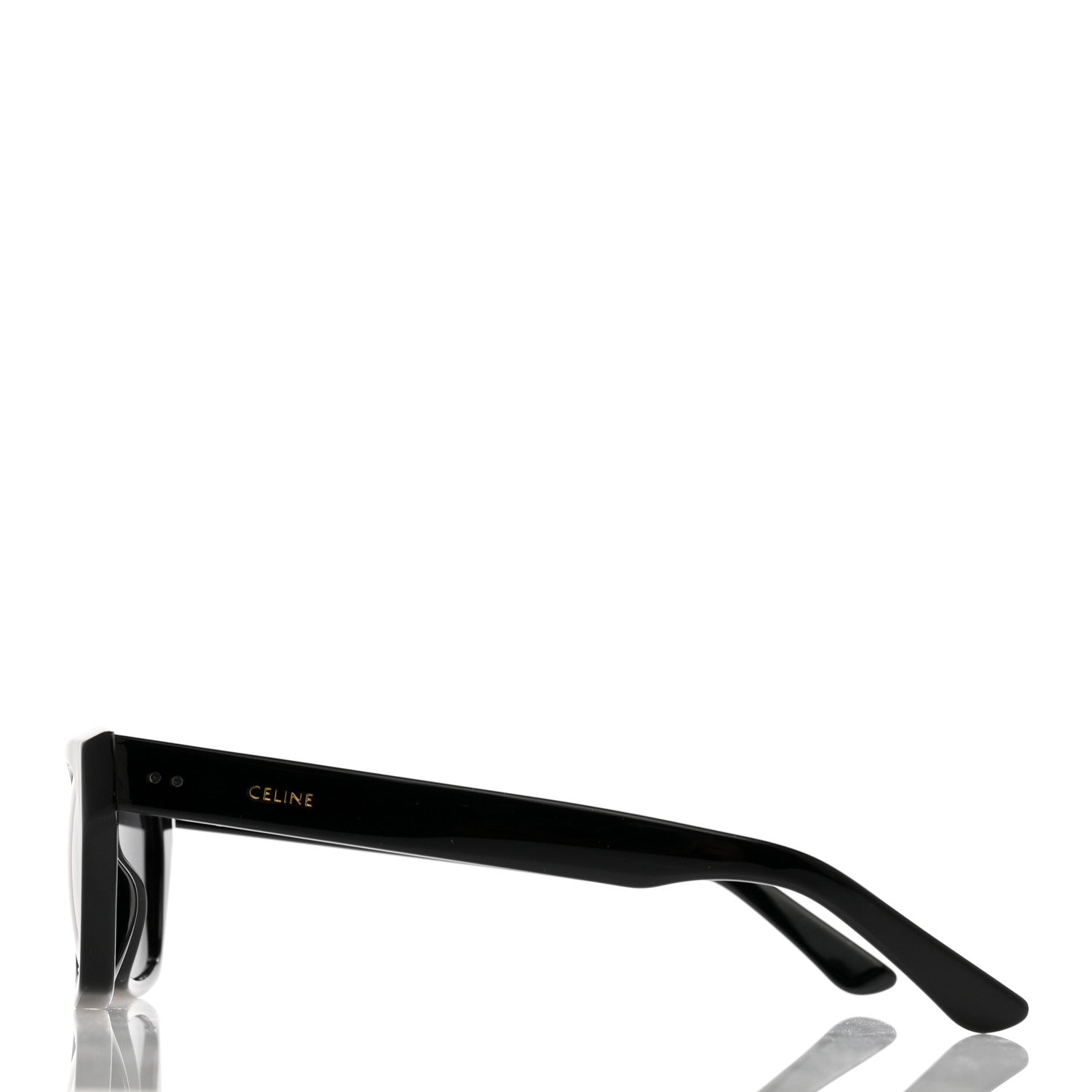 Celine Acetate Polarized Rectangular Sunglasses CL40060I Black 3 of 10