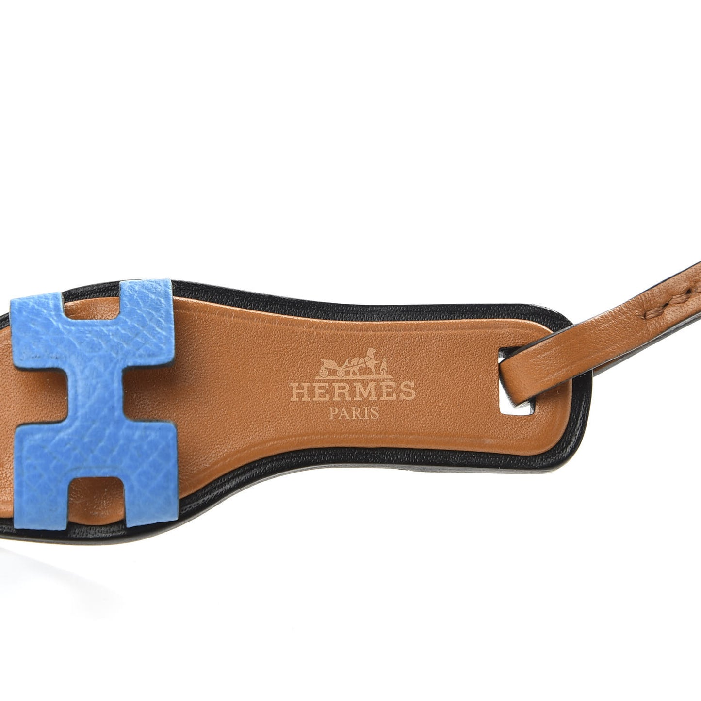 Epsom Butler Calfskin Hunter Oran Nano Bag Charm Bleu Frida