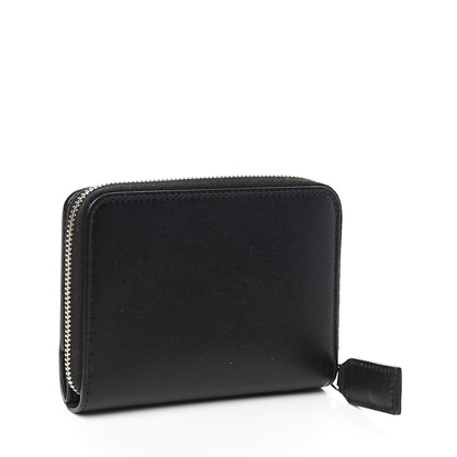 Saint Laurent Calfskin Love Patchwork Compact Zip Around Wallet Black 2 of 8