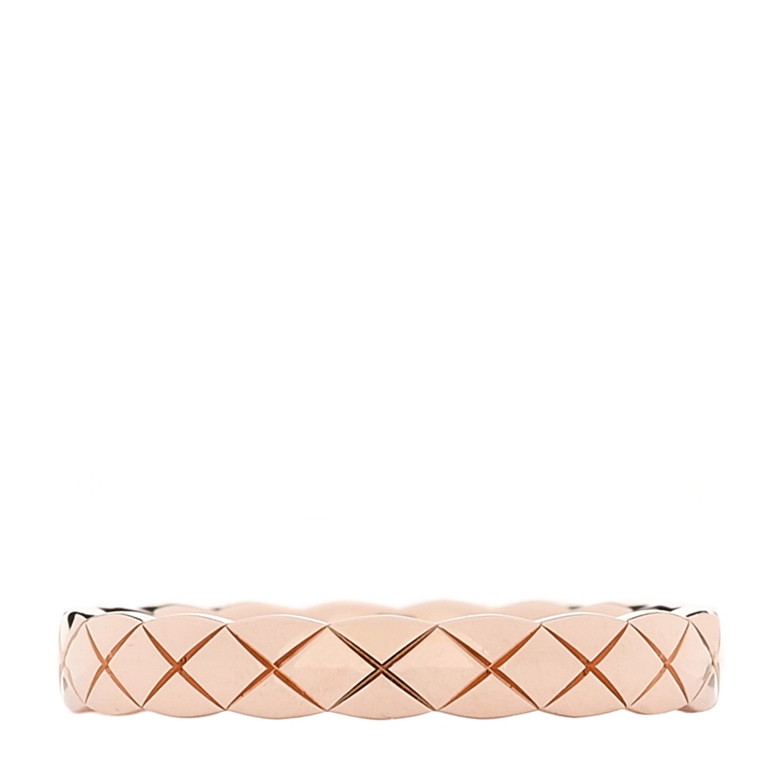 Chanel 18K Beige Gold Mini Coco Crush Ring 55 7.25 1 of 4