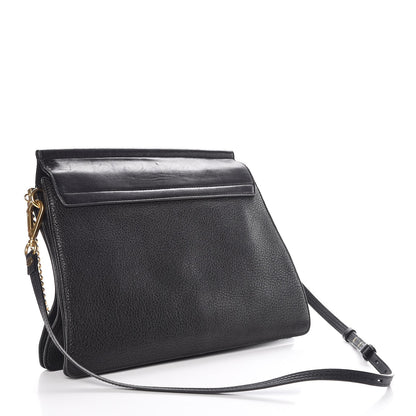 Chloe Lambskin Calfskin Embellished Medium Faye Shoulder Bag Black 3 of 8