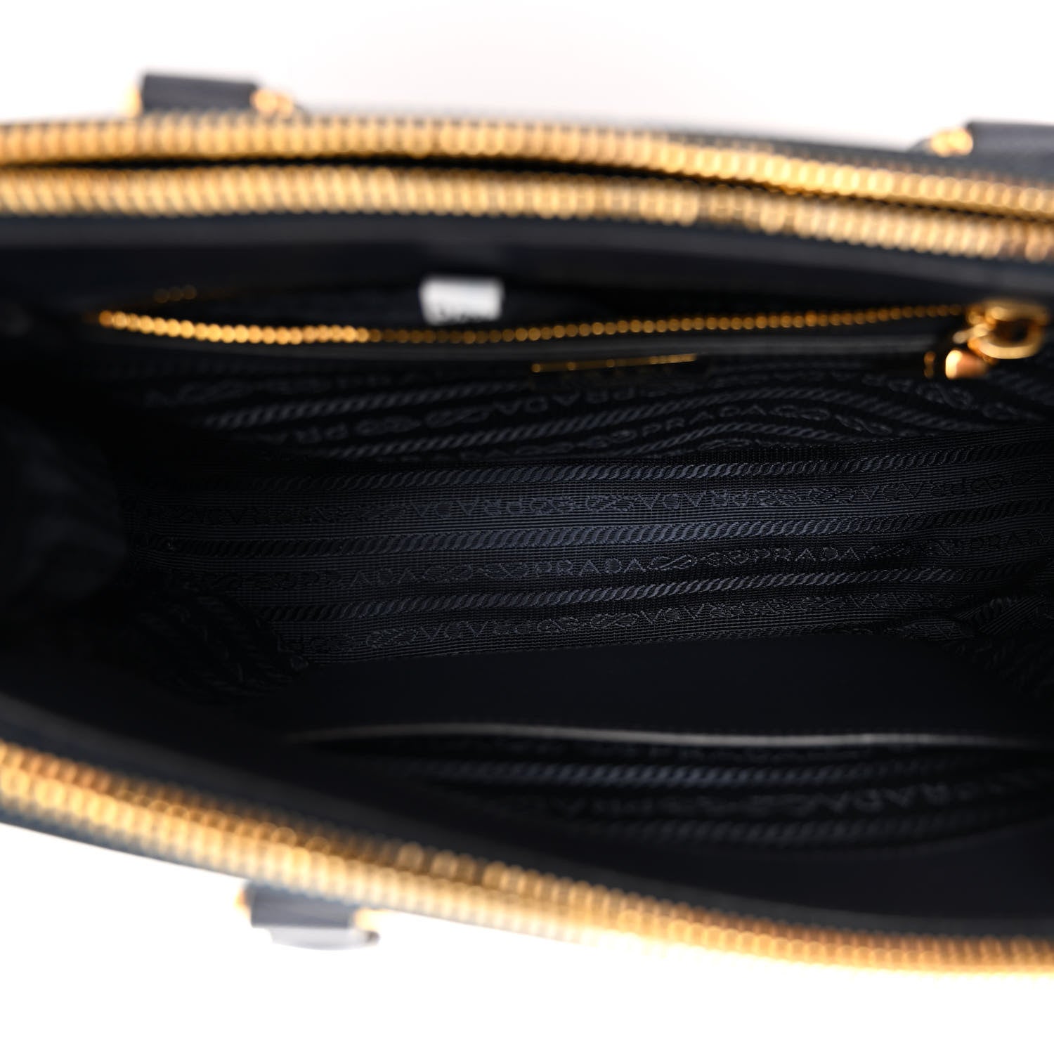 Prada Saffiano Mini Galleria Double Zip Tote Baltico 5 of 13