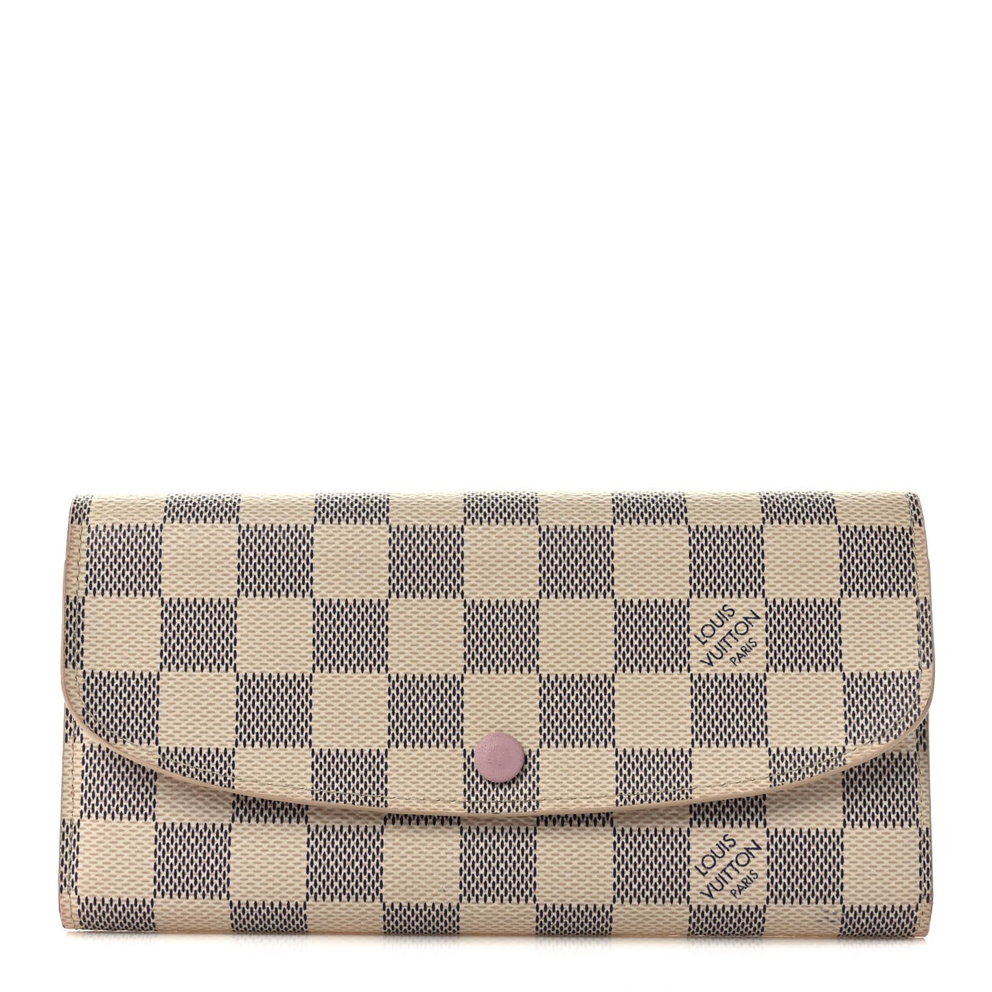 Damier Azur Emilie Wallet Rose Ballerine