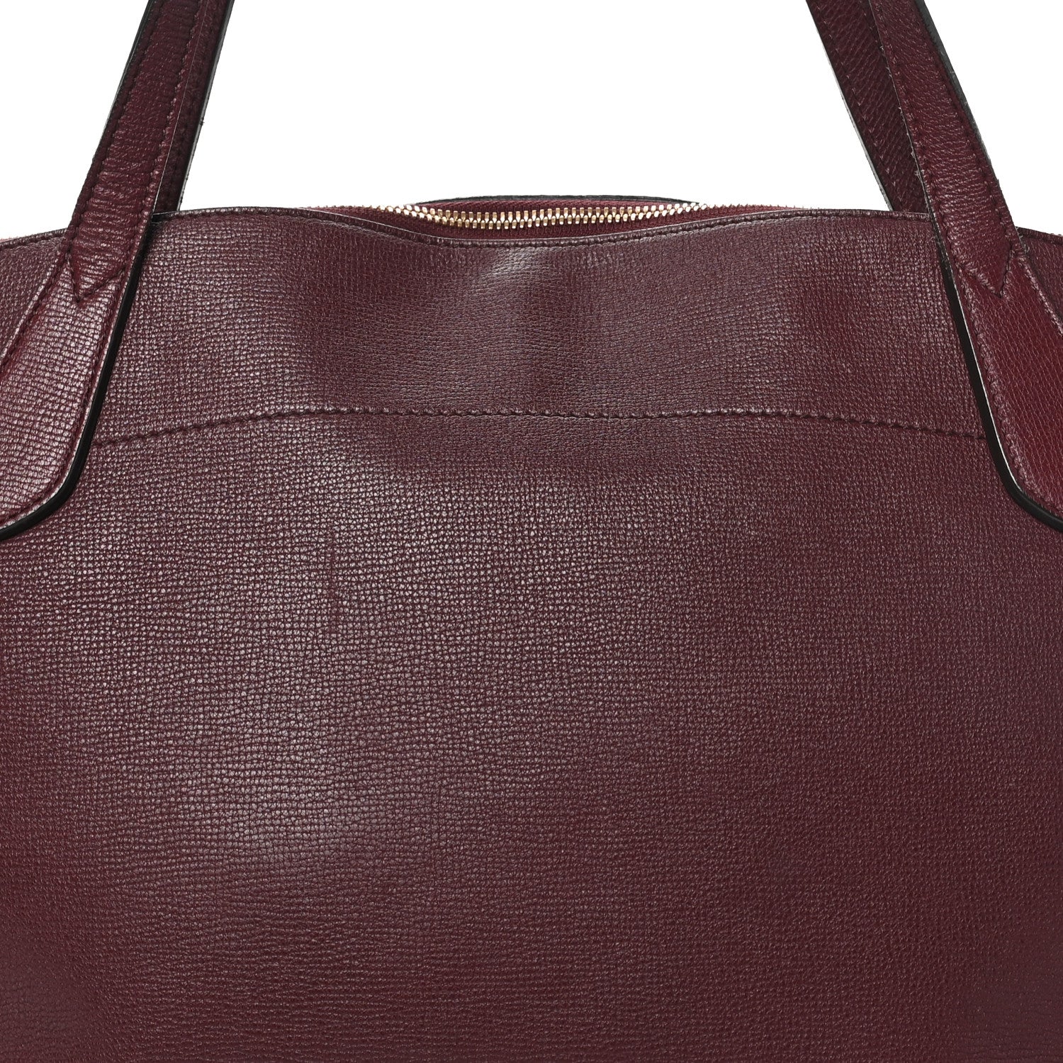 Burberry Derby Calfskin House Check Medium Welburn Tote Mahogany Red 7 of 12