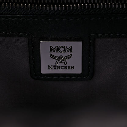 MCM Visetos Swarovski Studded Small Diamond Backpack Black 6 of 8