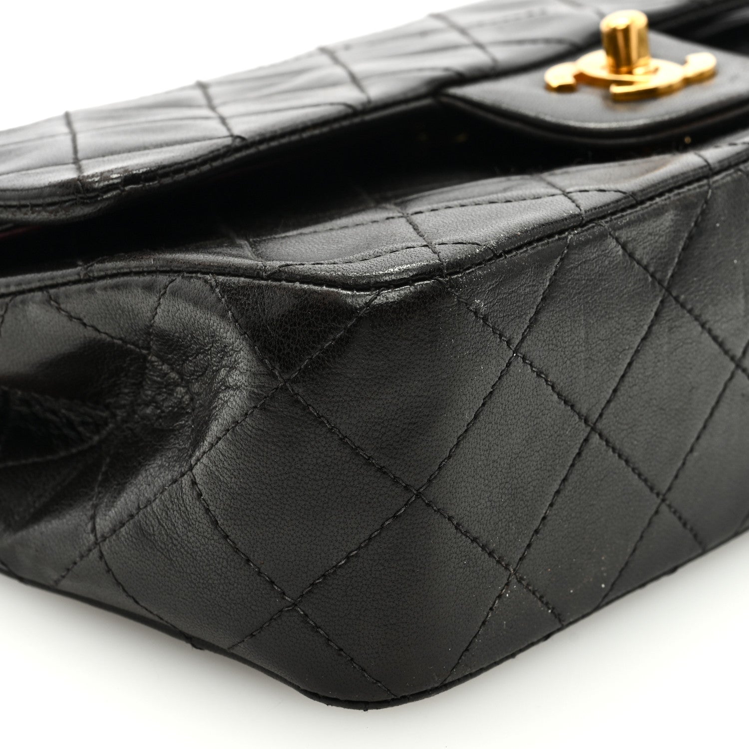 Chanel Lambskin Quilted Small Double Flap Black 8 of 9