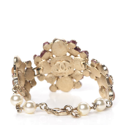Chanel Pearl Gripoix CC Bracelet 3 of 9
