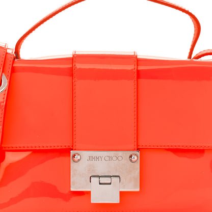 Jimmy Choo Patent Suede Rebel Crossbody Bag Orange 6 of 9