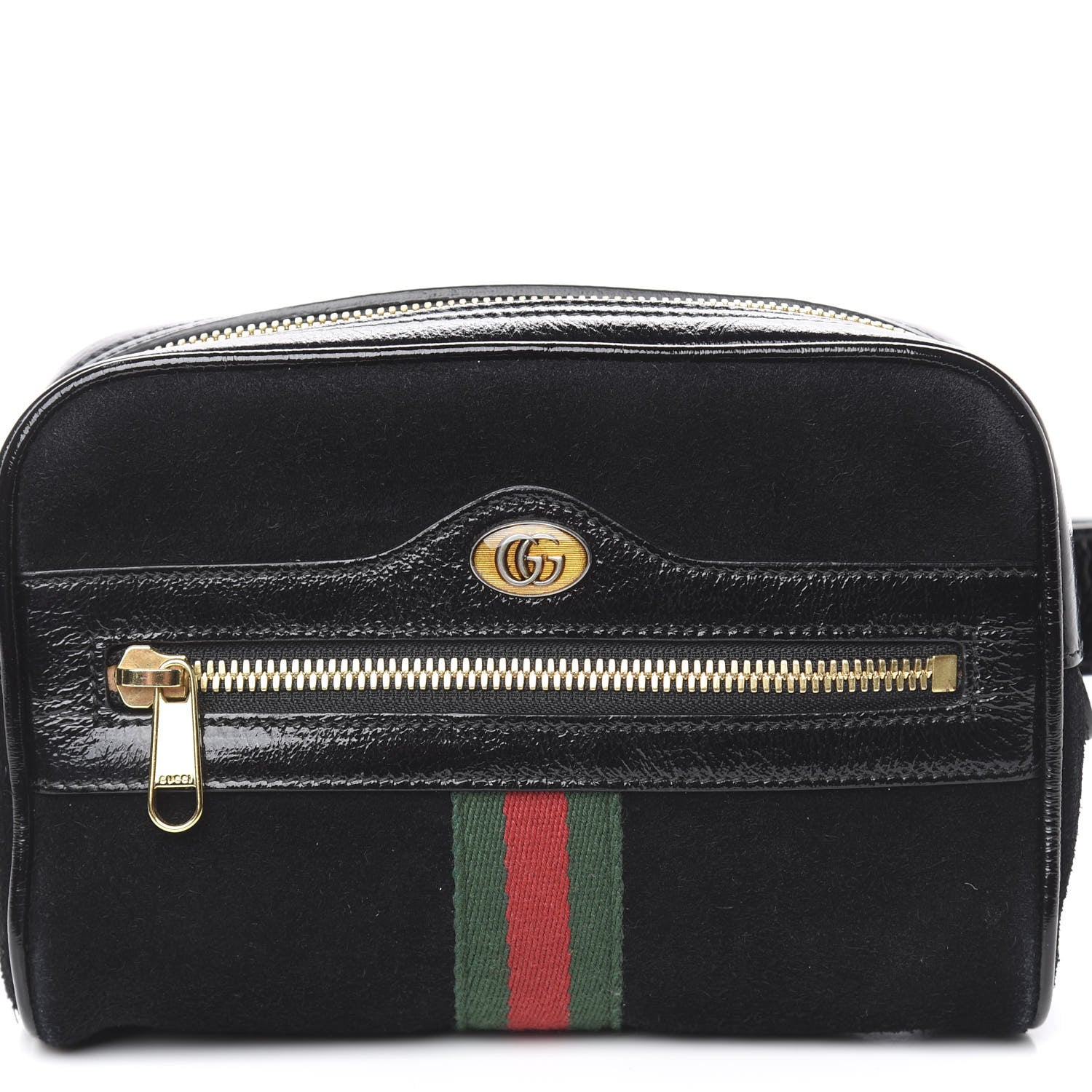 Gucci Suede Small Ophidia Belt Bag 95 38 Black 10 of 10