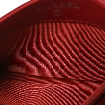 Chanel Caviar Quilted Card Holder Red 5 of 10