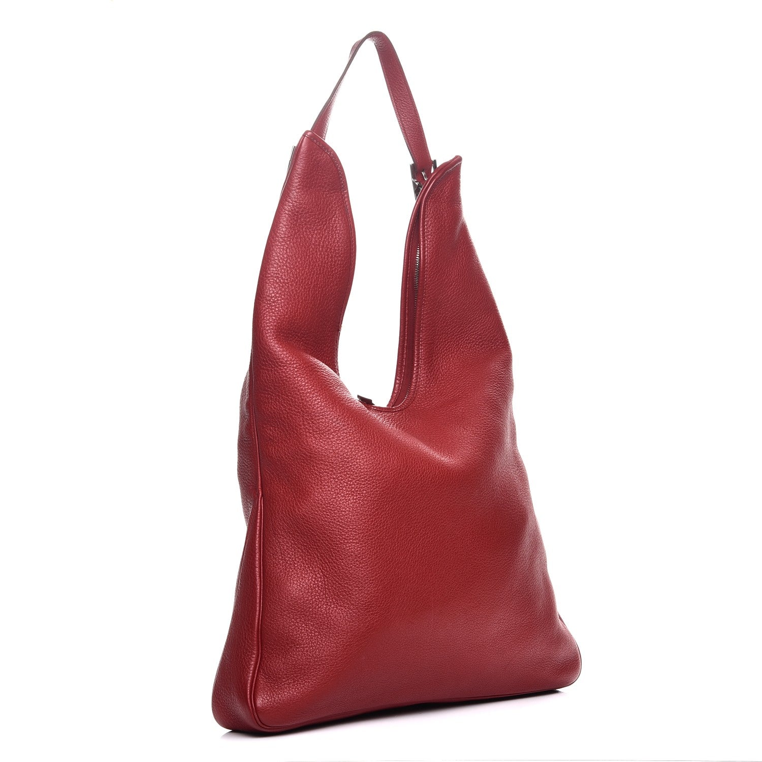 Hermes Taurillon Clemence Massai GM Rouge Garance 4 of 12