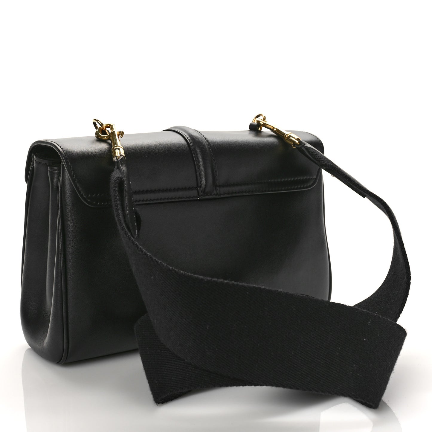 Smooth Calfskin Teen 16 Crossbody Bag Black