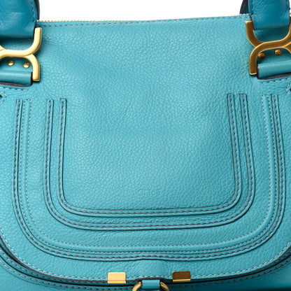 Chloe Calfskin Medium Marcie Satchel Washed Blue 9 of 9