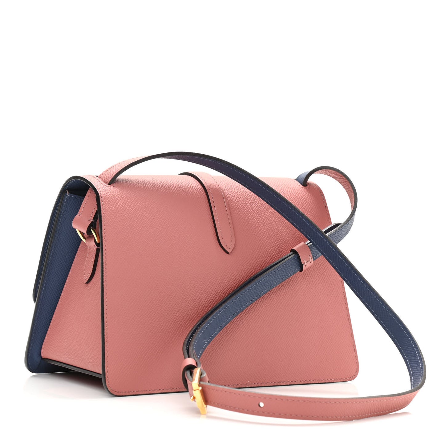 Carat Calfskin Madeleine Bag Wood Rose Ocean