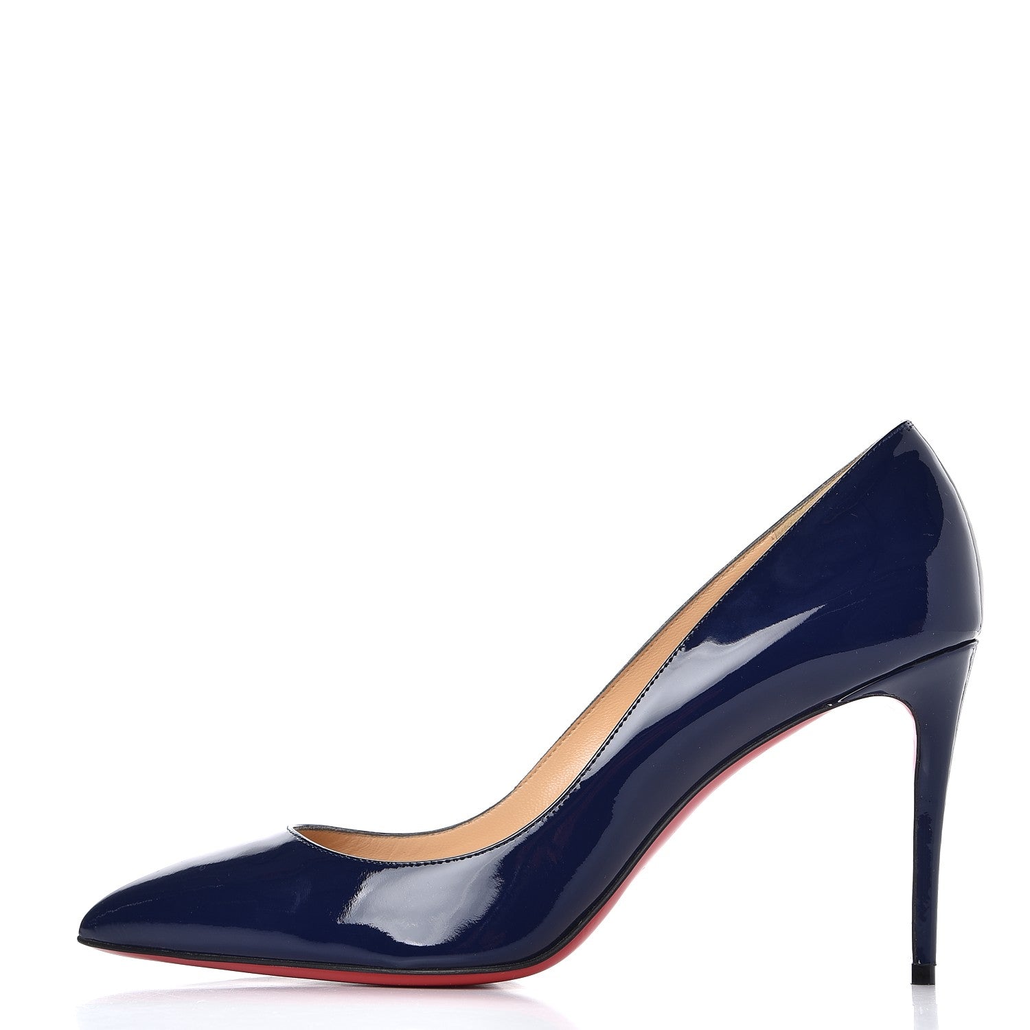 Christian Louboutin Patent Pigalle Follies 85 Pumps 39 China Blue 1 of 10