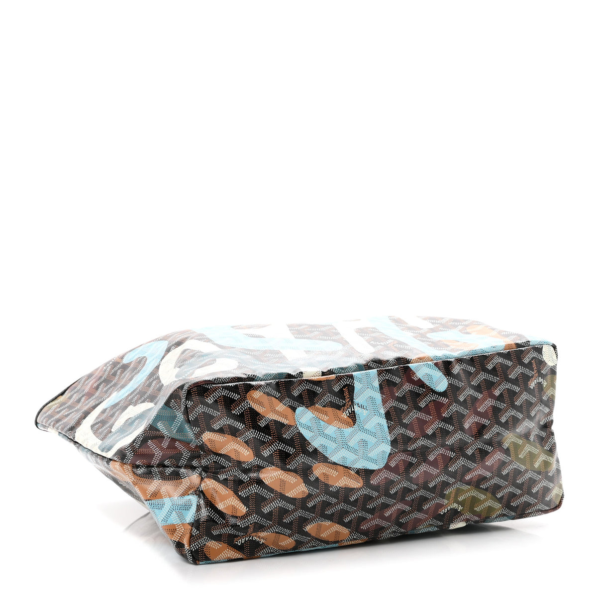 Goyardine Lettres Camouflage Saint Louis PM Black Blue