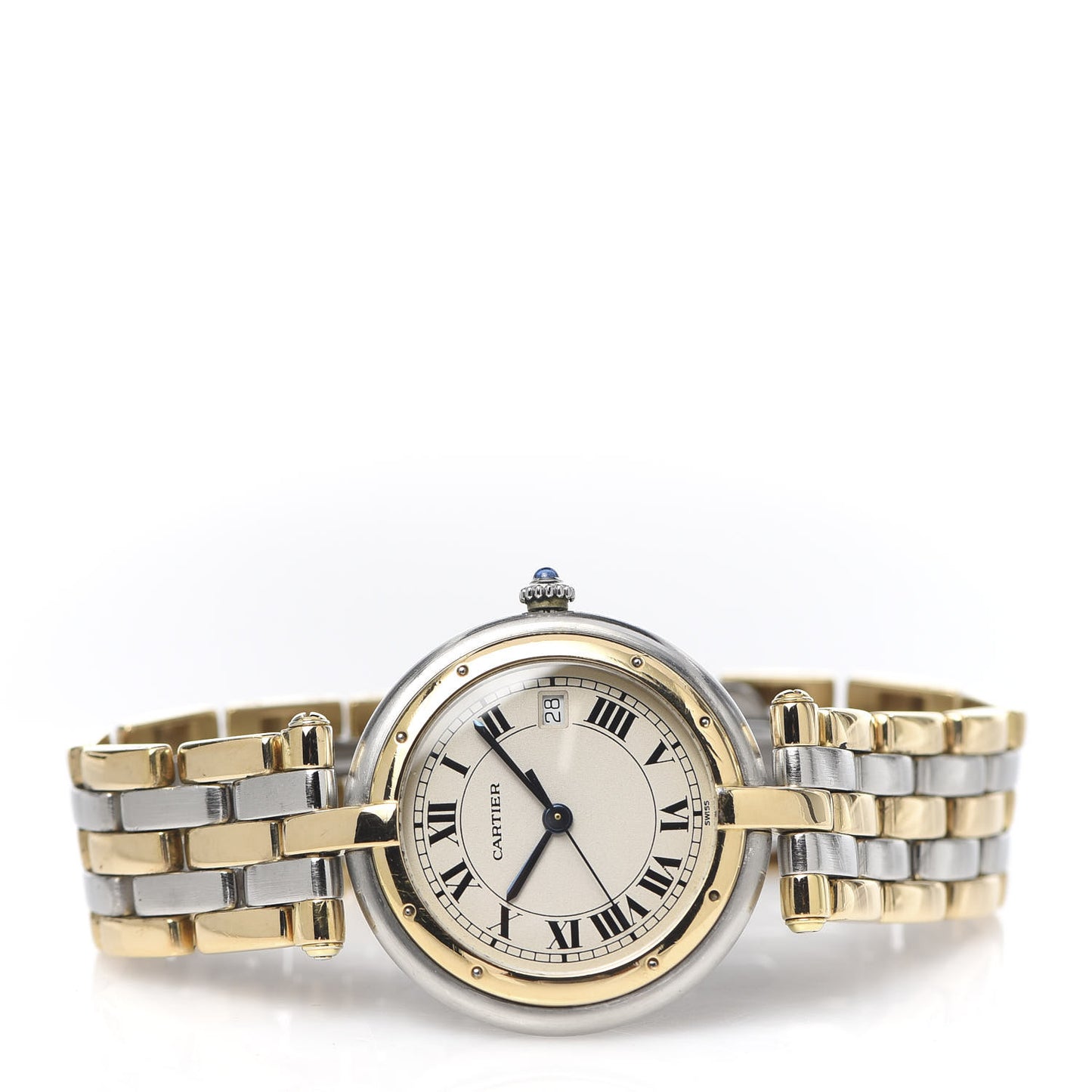 Stainless Steel 18K Yellow Gold 29mm Panthere Vendome Quartz Watch