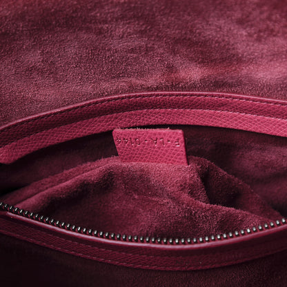 Celine Grained Calfskin Medium Phantom Luggage Fuchsia 8 of 13