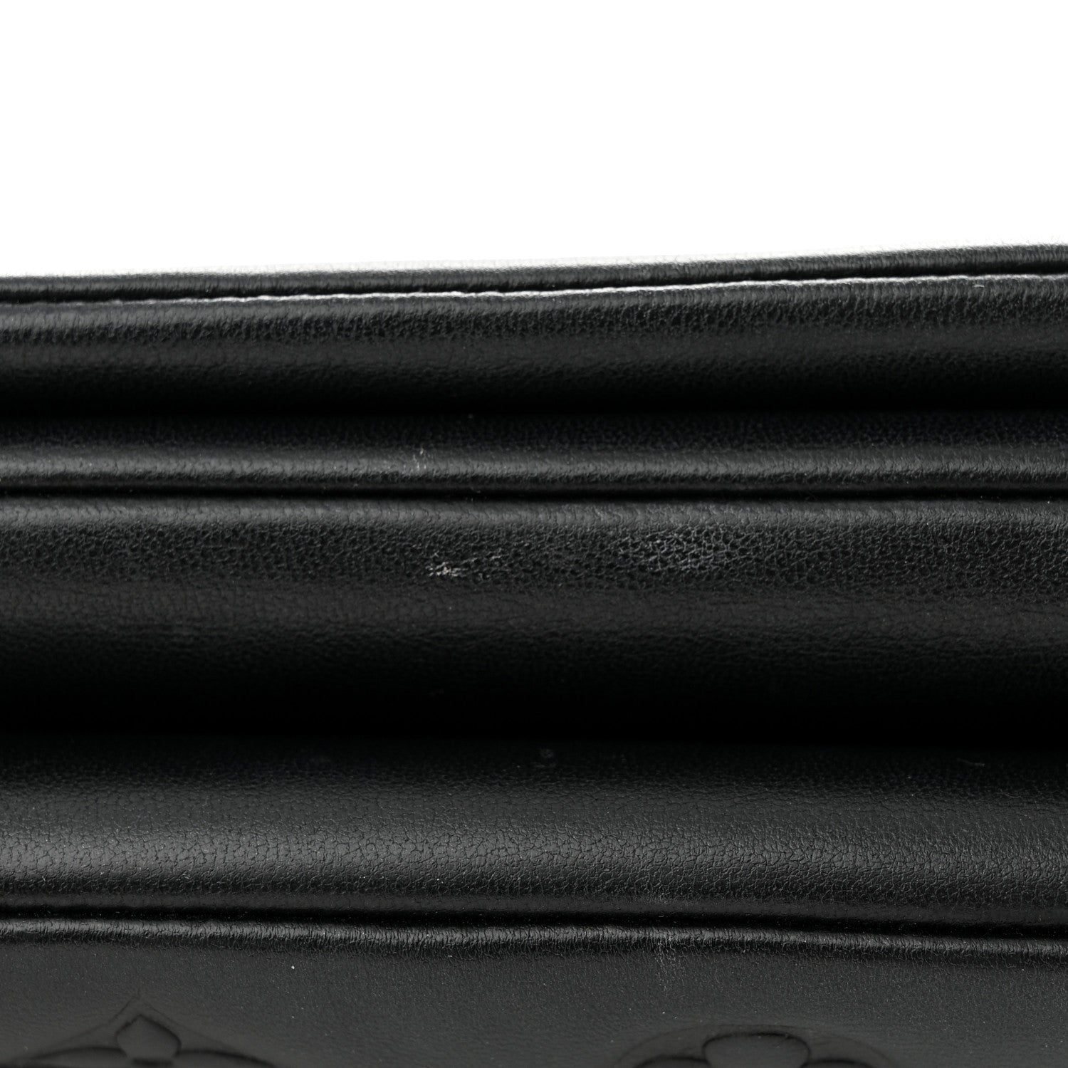 Louis Vuitton Lambskin Embossed Monogram Pochette Coussin Black 11 of 11