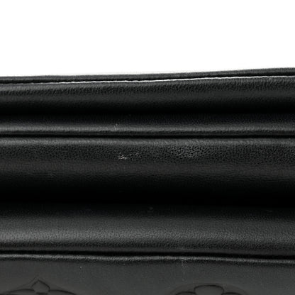 Louis Vuitton Lambskin Embossed Monogram Pochette Coussin Black 11 of 11