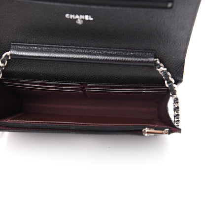 Chanel Caviar Quilted Wallet On Chain WOC Black 4 of 11