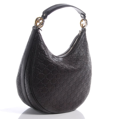 Gucci Guccissima GG Twins Medium Hobo Brown 3 of 8