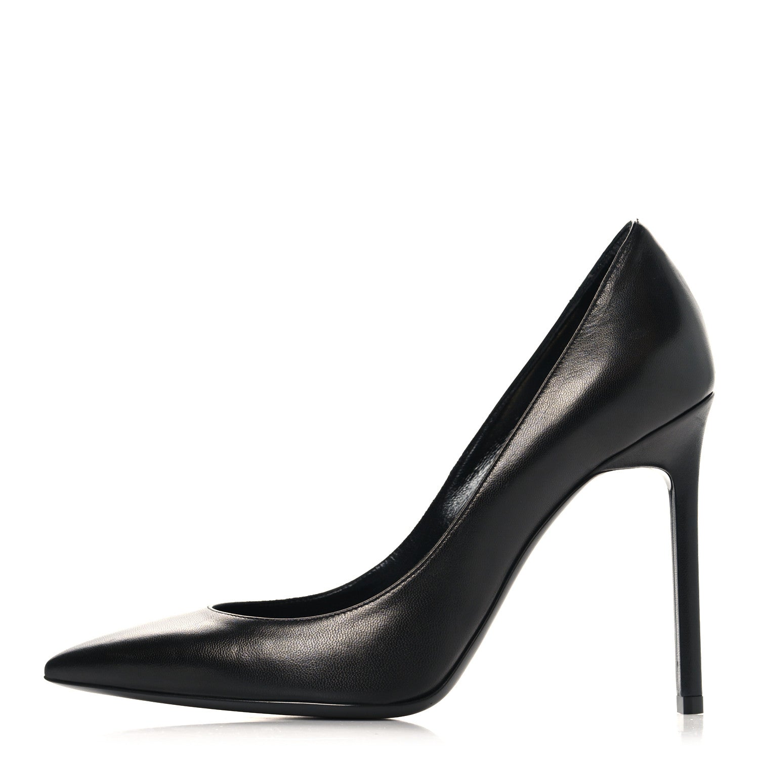 Saint Laurent Calfskin Zoe 105 Pumps 37 Black 1 of 9