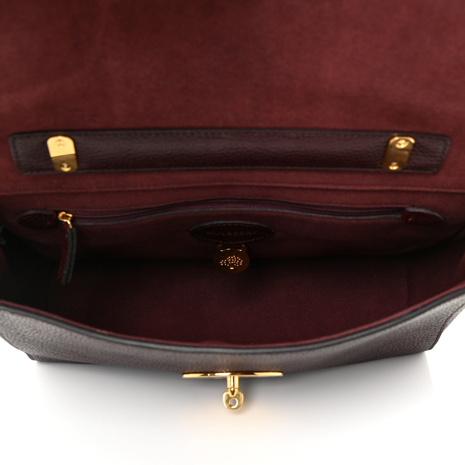 Mulberry Glossy Goatskin Medium Lily Oxblood 5 of 18