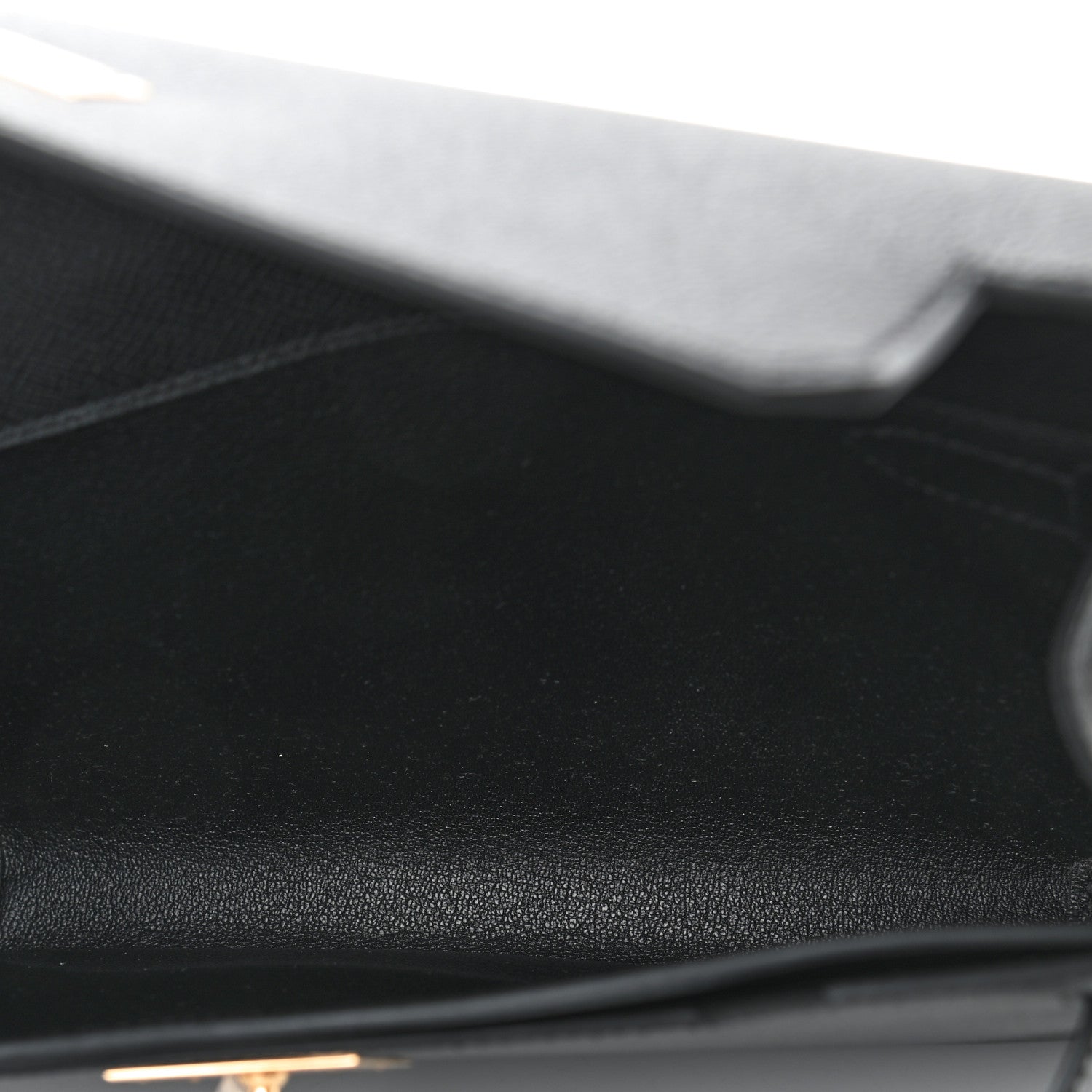 Hermes Epsom Kelly Depeches 25 Pouch Black 4 of 8