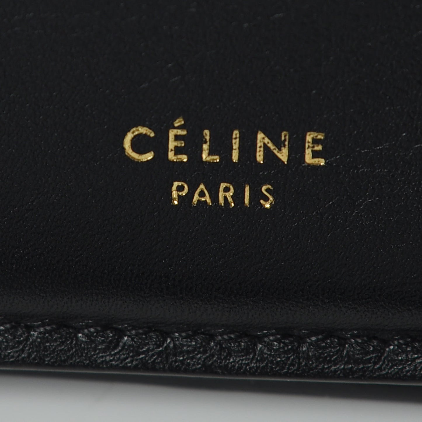 Smooth Calfskin Medium Clasp Shoulder Bag Black