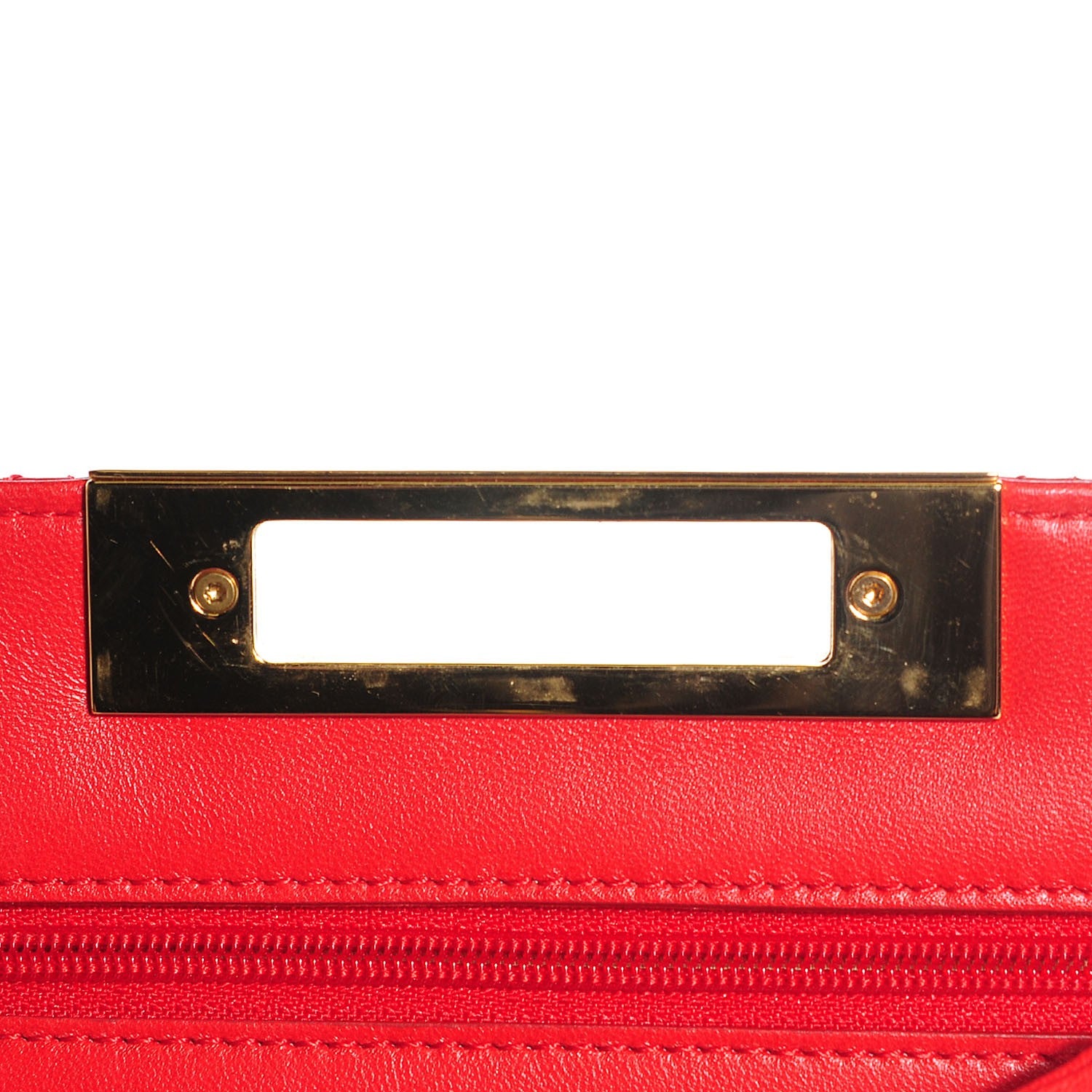 Chanel Lambskin Quilted Golden Class Wallet on Chain WOC Red 6 of 9