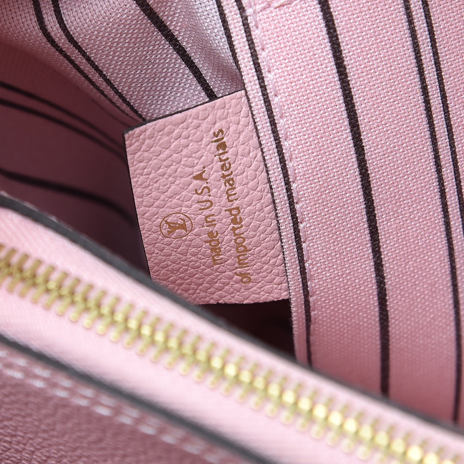 Louis Vuitton Empreinte Montaigne MM Rose Ballerine 2 of 17