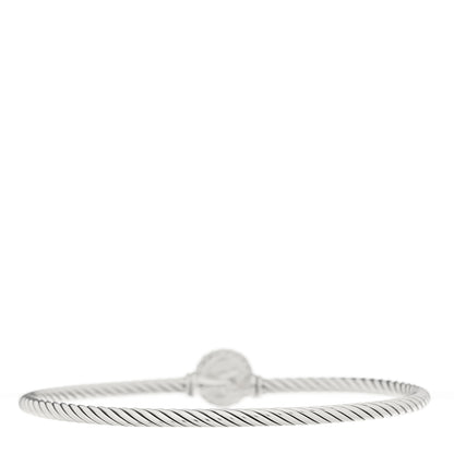 David Yurman Sterling Silver Pearl 3mm Chatelaine Bracelet 2 of 3